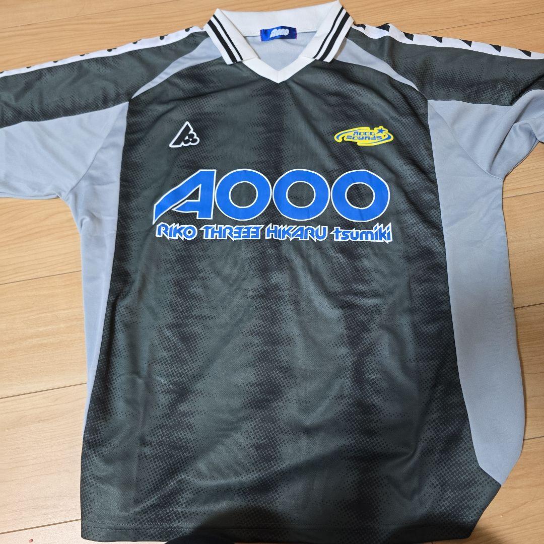 Aooo ゲームシャツ グレー黒 サイズXL