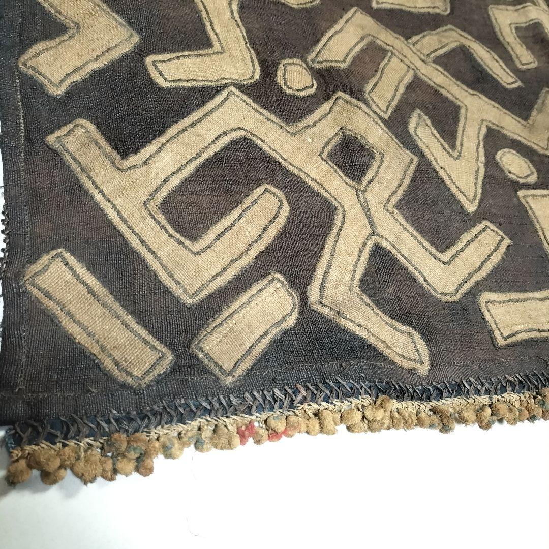 アンティーク　ラフィア　クバ布　 クバ族 アフリカ