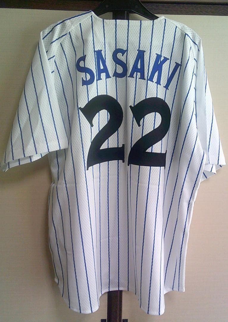 大魔神M横浜DeNAベイスターズ佐々木 主浩22復刻ユニフォーム新品刺繍プロ野球