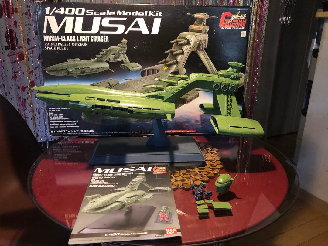 ムサイ　1/400 仮組　レアプラモデル　ガンダムコレクションNEO その1