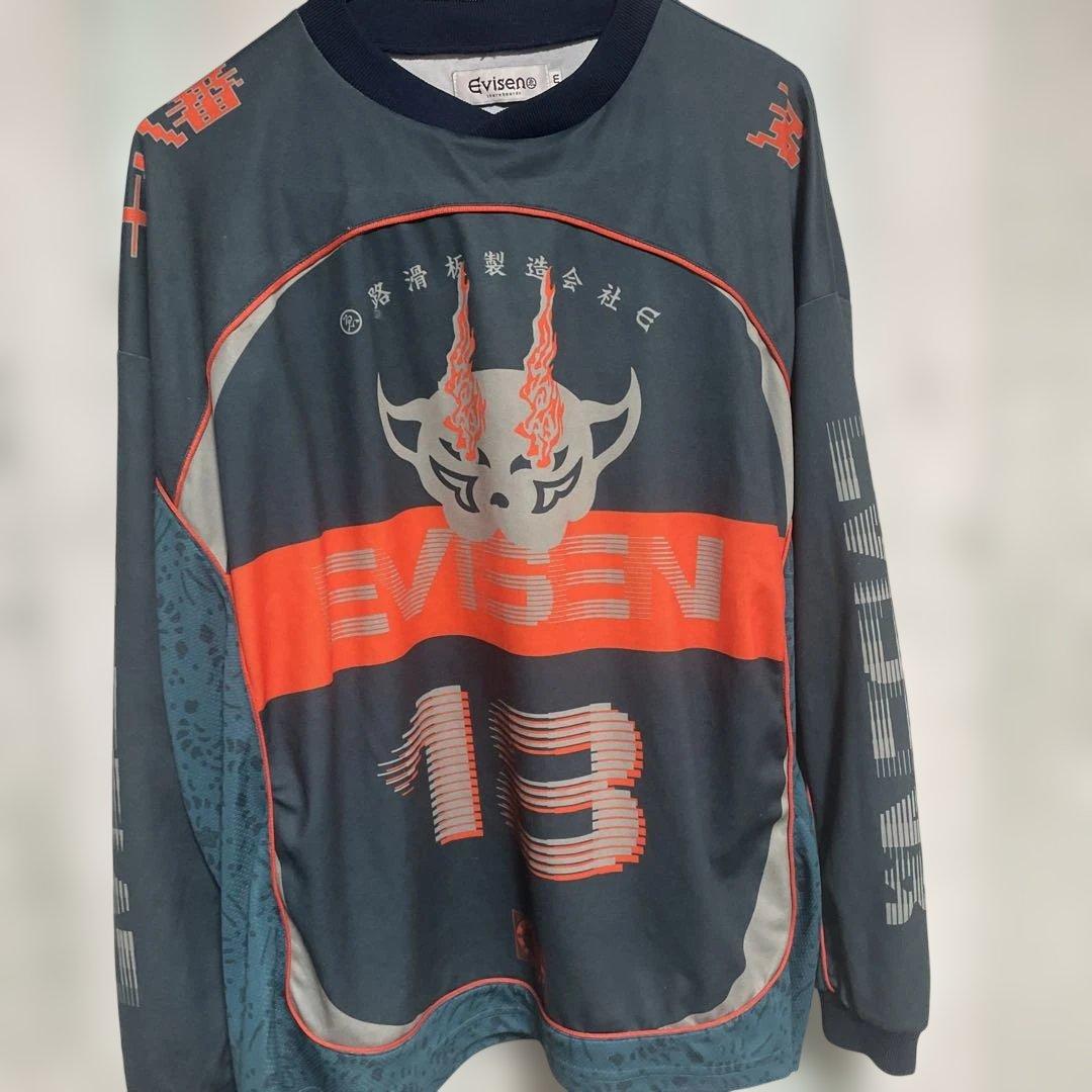 Evisen ダークブルー 長袖シャツ 18