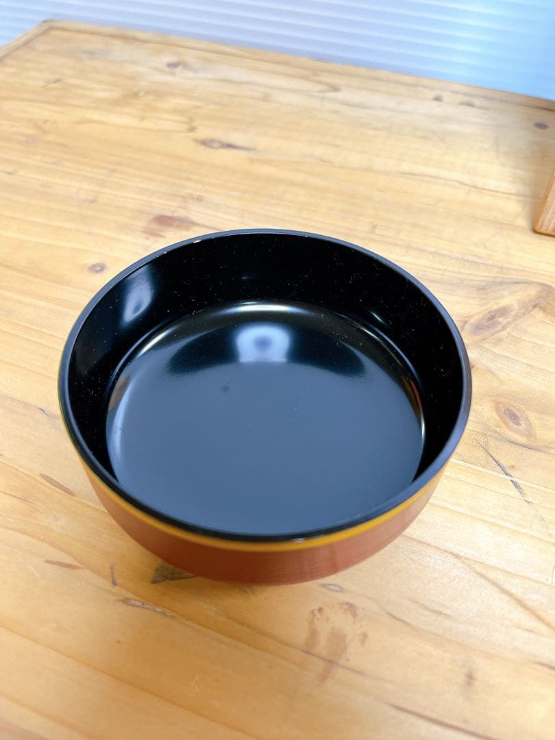 漆塗り 山中漆器 信玄弁当箱 6客セット 新品未使用 長期保管品