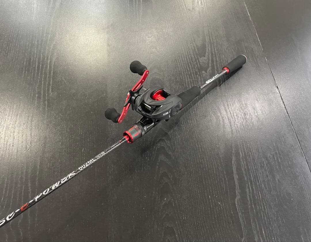 バス釣り2セット・ベイトロッド&リール(右巻)スピニングロッド&リール・ライン付