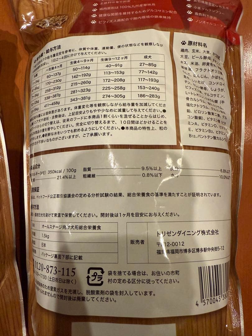 うまか UMKA プレミアムドッグフード 1.5kg