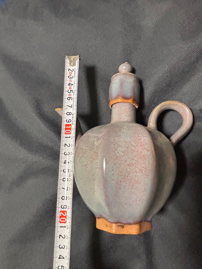 中国古美術品　宋代　鈞窯　执壺　ポット　高さ約22cm