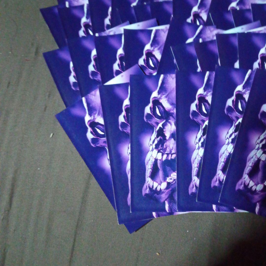 希少 髑髏 スリーブ ウルトラプロ 紫 46枚 どくろ