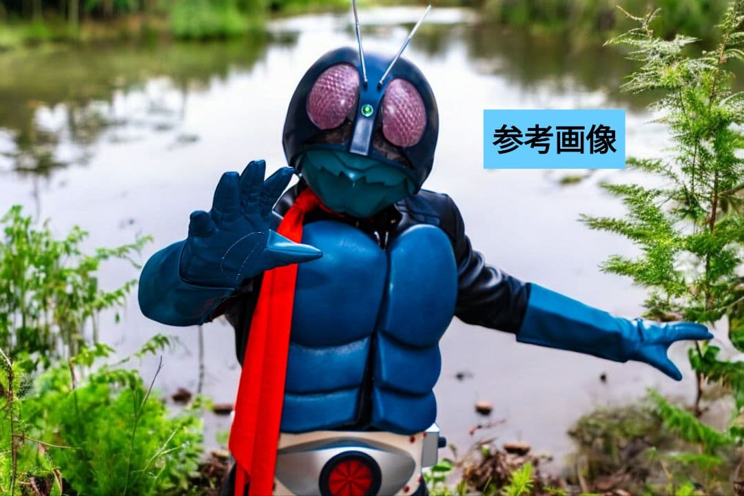 ★中古品 スーツ ズボン上着 Lサイズ コスプレ 革ジャン 特撮ヒーロー レザー