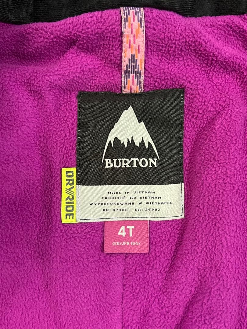burton 子ども　スノーボードウェア 4T