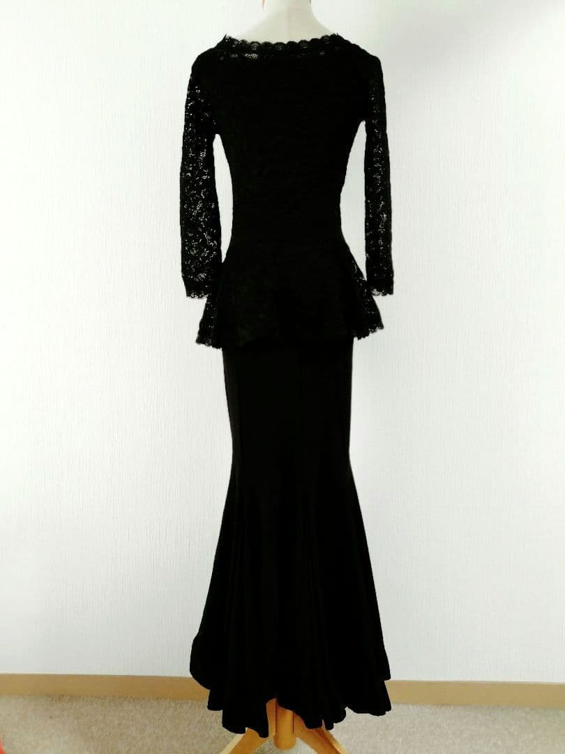 FDカンパニー ブラック マーメイドドレス パーティドレス 社交ダンス