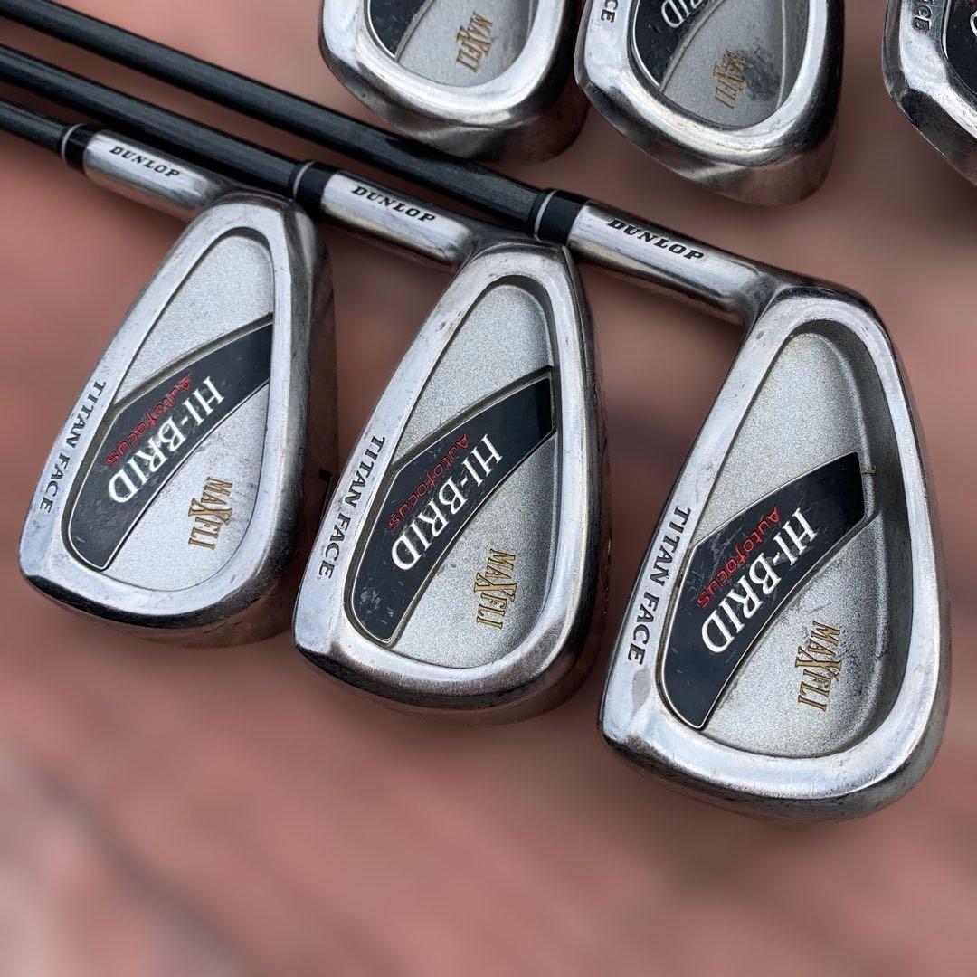 ヒ*デ様 ダンロップ　マックスフライ HI-BRID レフティ　左利き　アイアン
