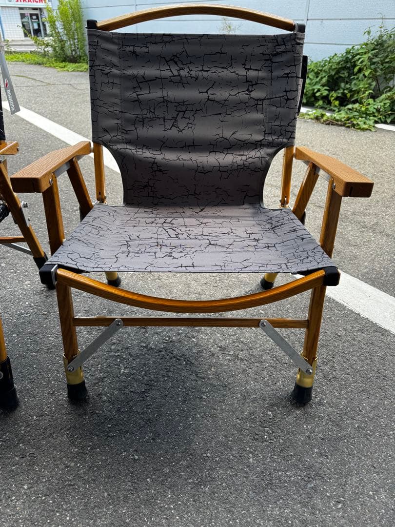 カーミットチェア二脚セットシート張り替え済みノビタ付き