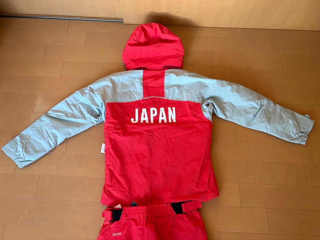 レッド/シルバー スノーボードウェア M