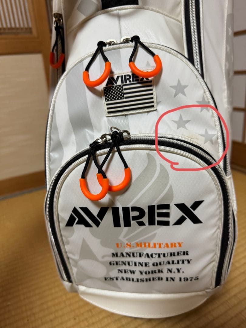 【美品】AVIREX キャディバッグ