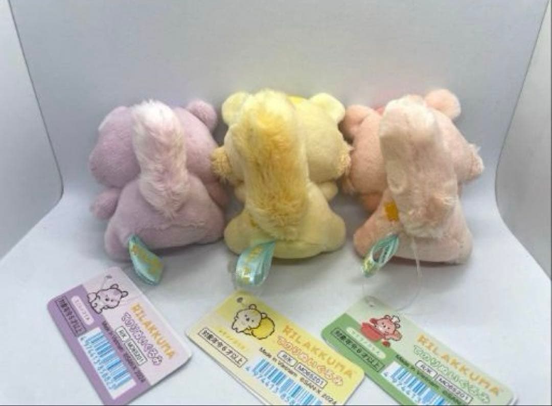 新品　リラックマ　てのり　ぬいぐるみ　みんなでまんぷくまくまく　6個セット