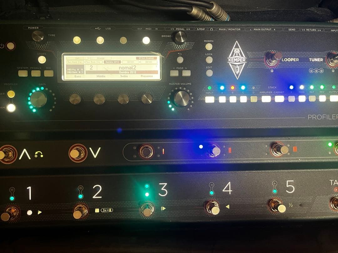 Kemper PROFILER STAGE 中古美品　BOSS EV-30付き