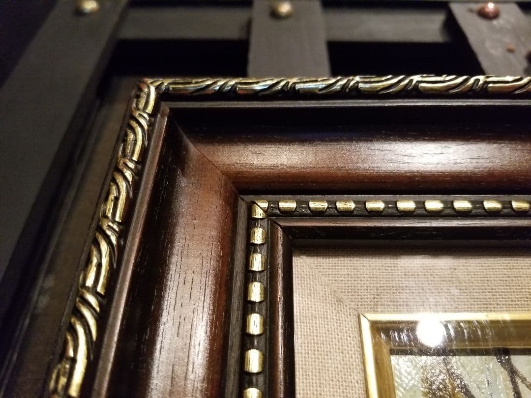 油彩　石川　信　パリの風景　象元会会員　多摩美大卒　背面サイン　額付　絵画