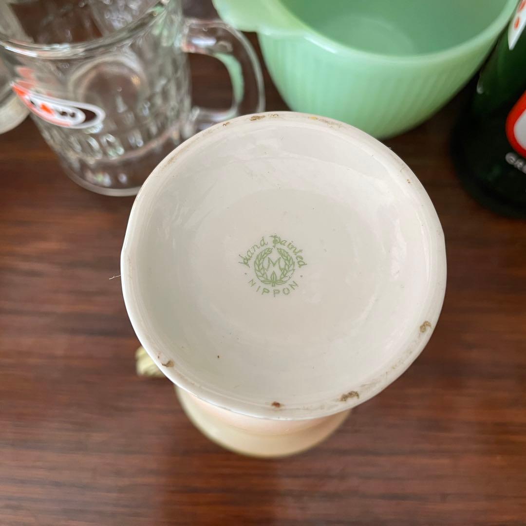 オールドノリタケ　1910年-1921年頃　NIPPON刻印　風景画の花瓶明治