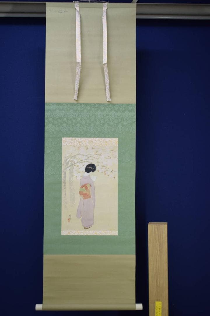 模写/池田輝方/美人画/布袋屋掛軸HG-597