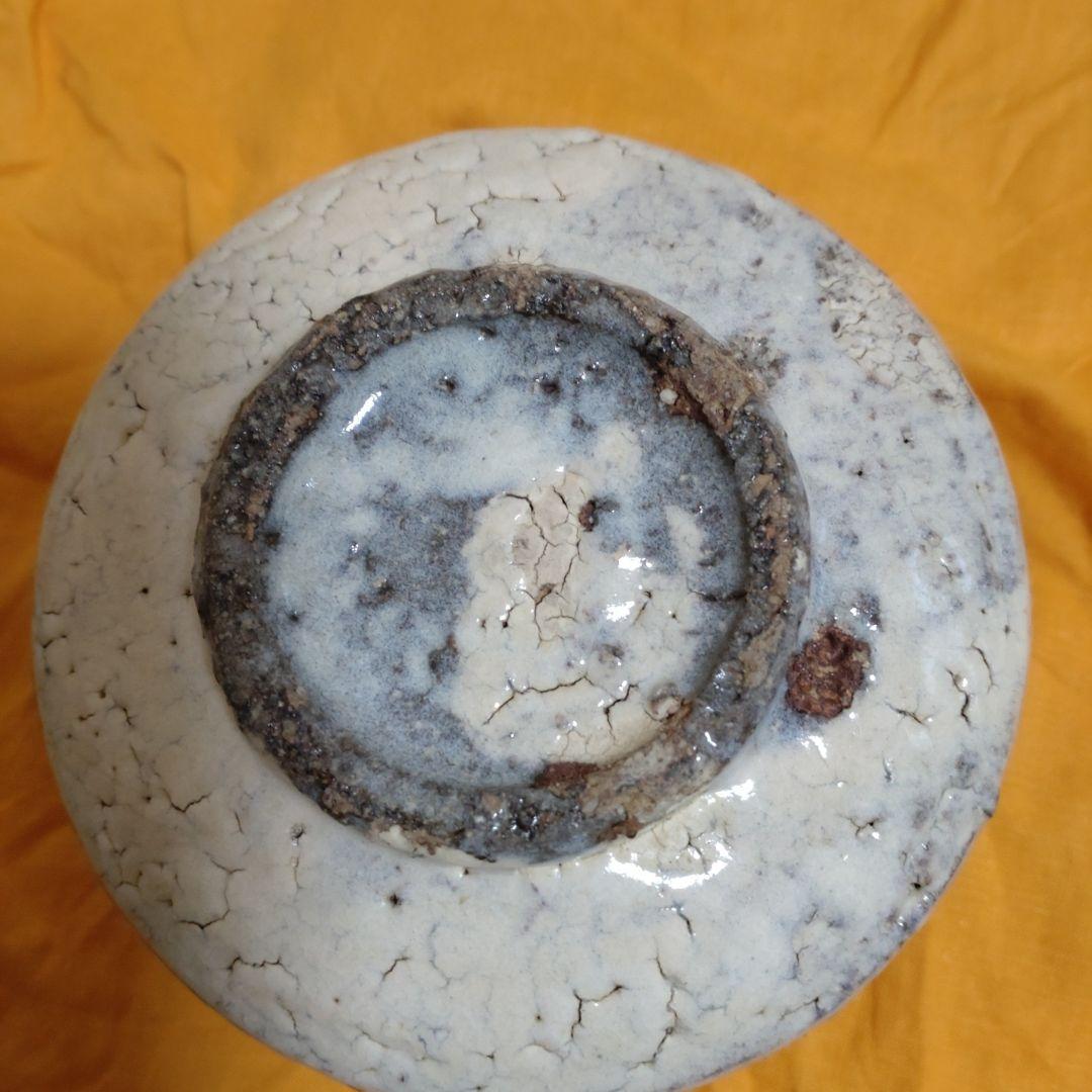 瑠璃絵様　　松井菁一焼　　清水公照　自画茶碗