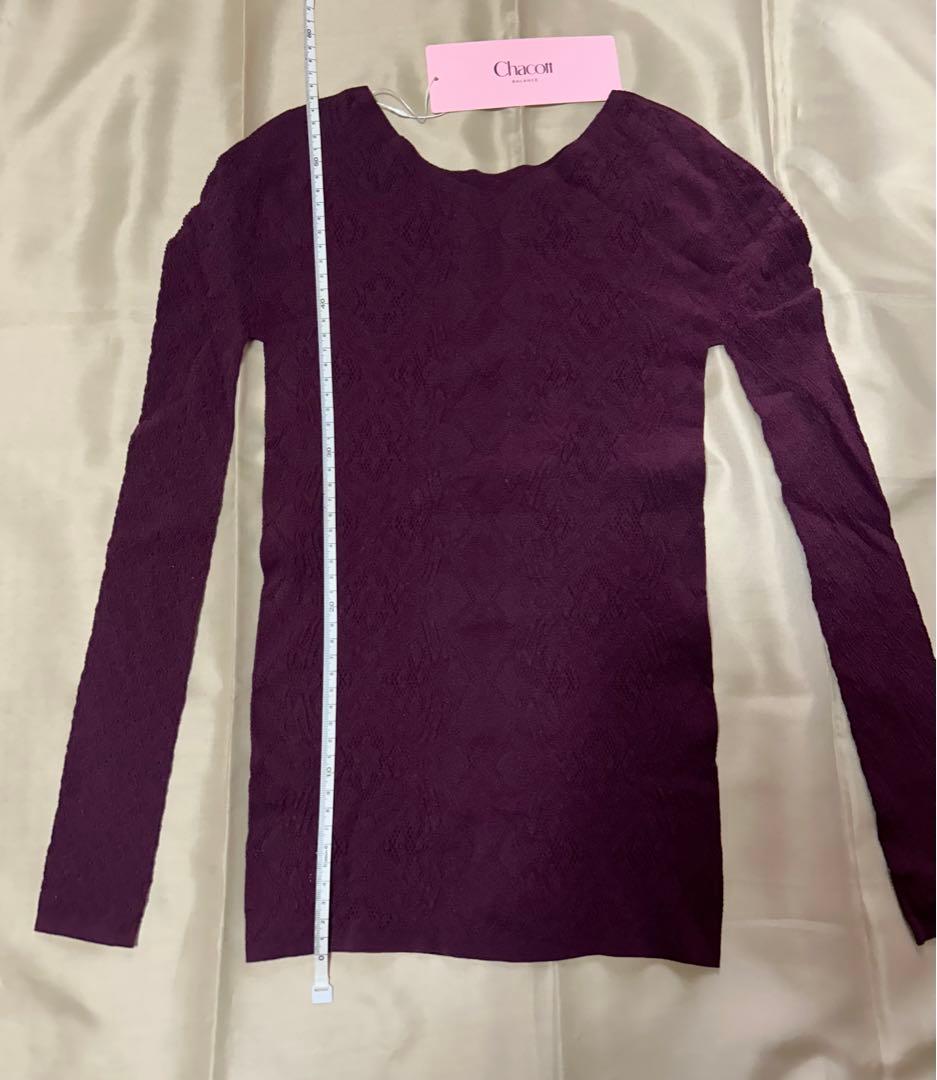 チャコット　ノーソーイング　ニットトップ　大人用Ｍサイズ（ラズベリー）