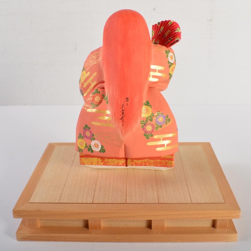 博多人形　日本工芸会正会員　白水英章作　「猩々」　台・立札付　C　R6662B