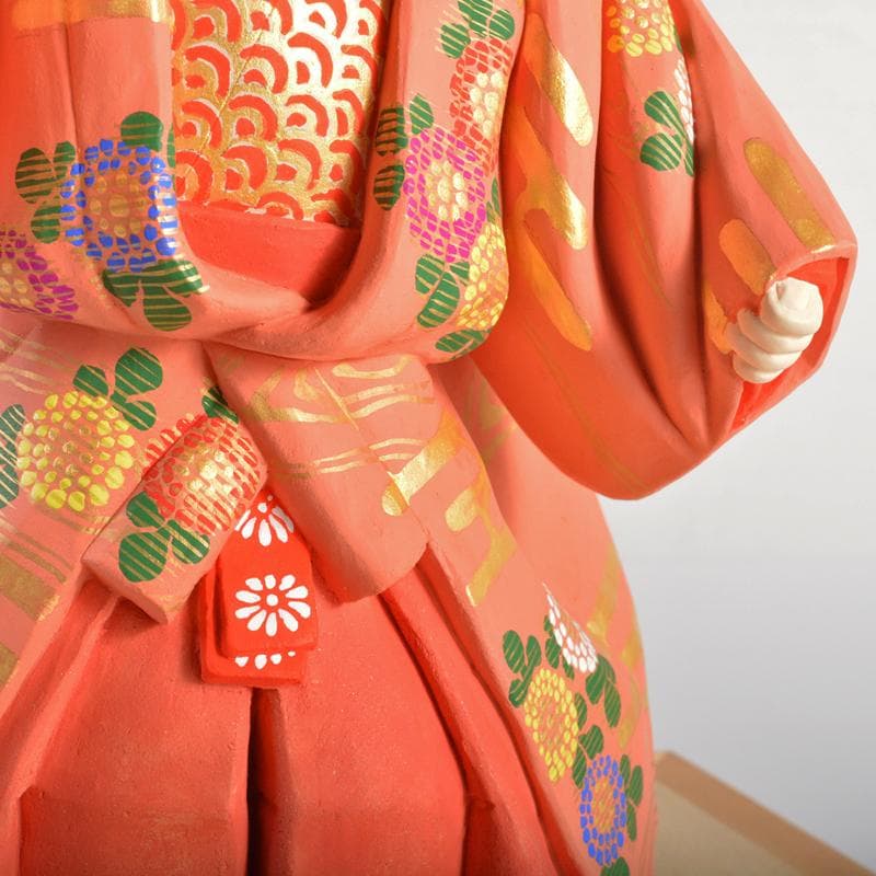 博多人形　日本工芸会正会員　白水英章作　「猩々」　台・立札付　C　R6662B