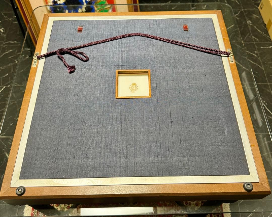 【希少1951年製】 Worcester 金彩キャビネットプレート 額