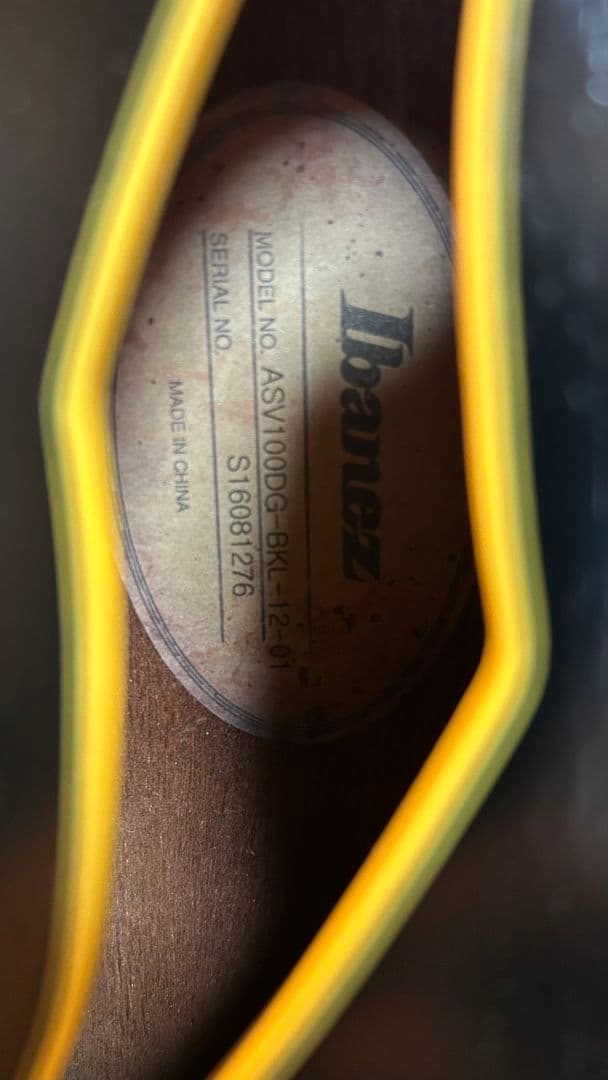 【激レア】Ibanez ASV100DG BKL セミアコ