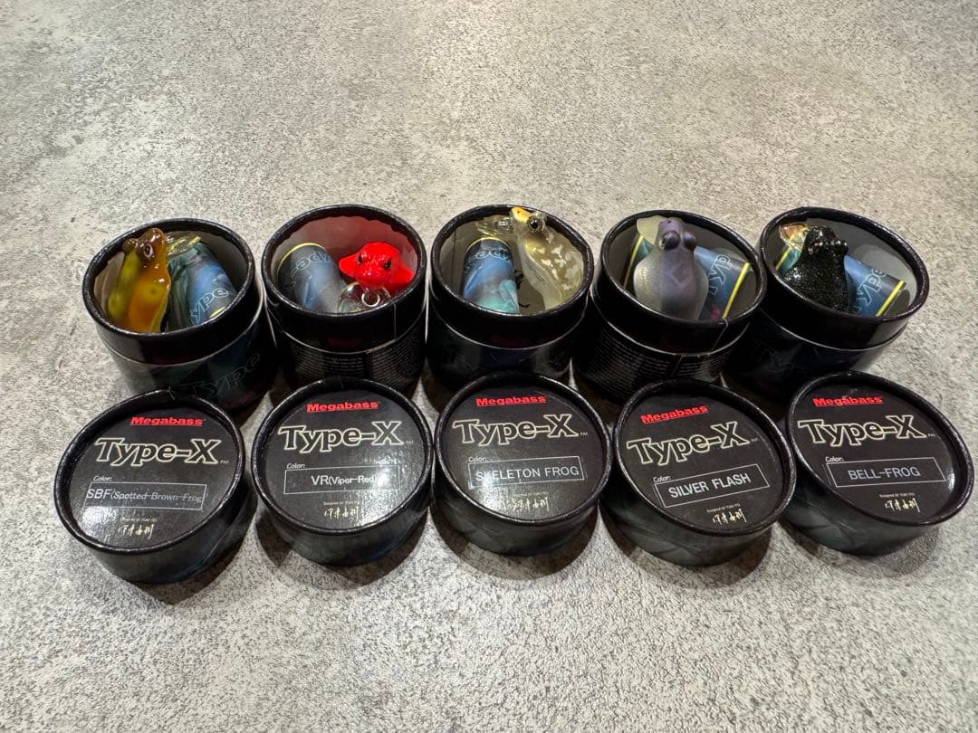 Megabass Type-X ルアー 5色セット