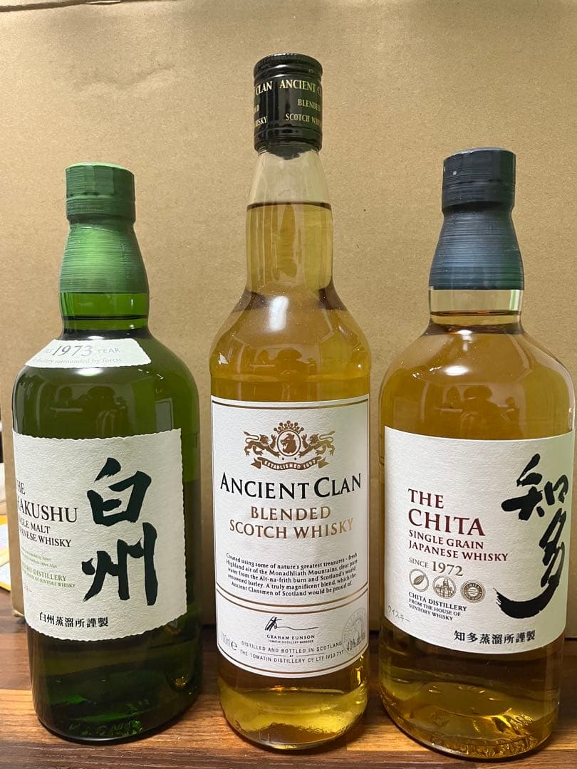 白州 ・知多・エンシェント・クラン ウイスキーセット