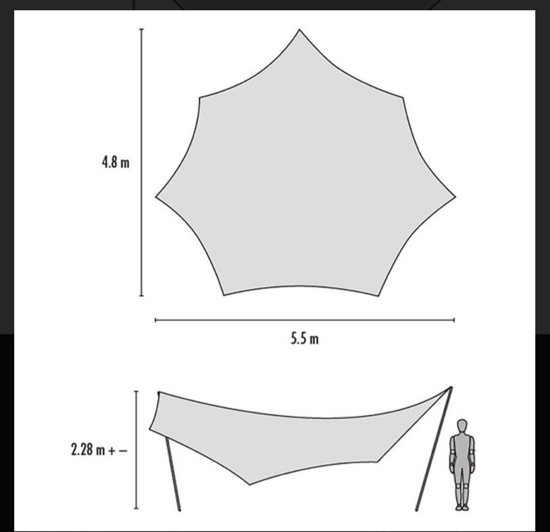 KAL様用オプション付　MSR ランデブー サンシールド 200 ウィングタープ