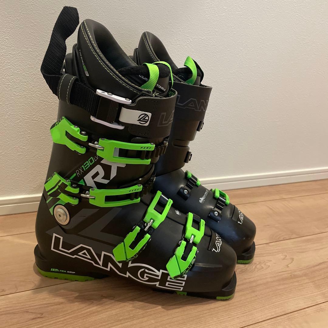 LANGE スキーブーツ ブラック/グリーン