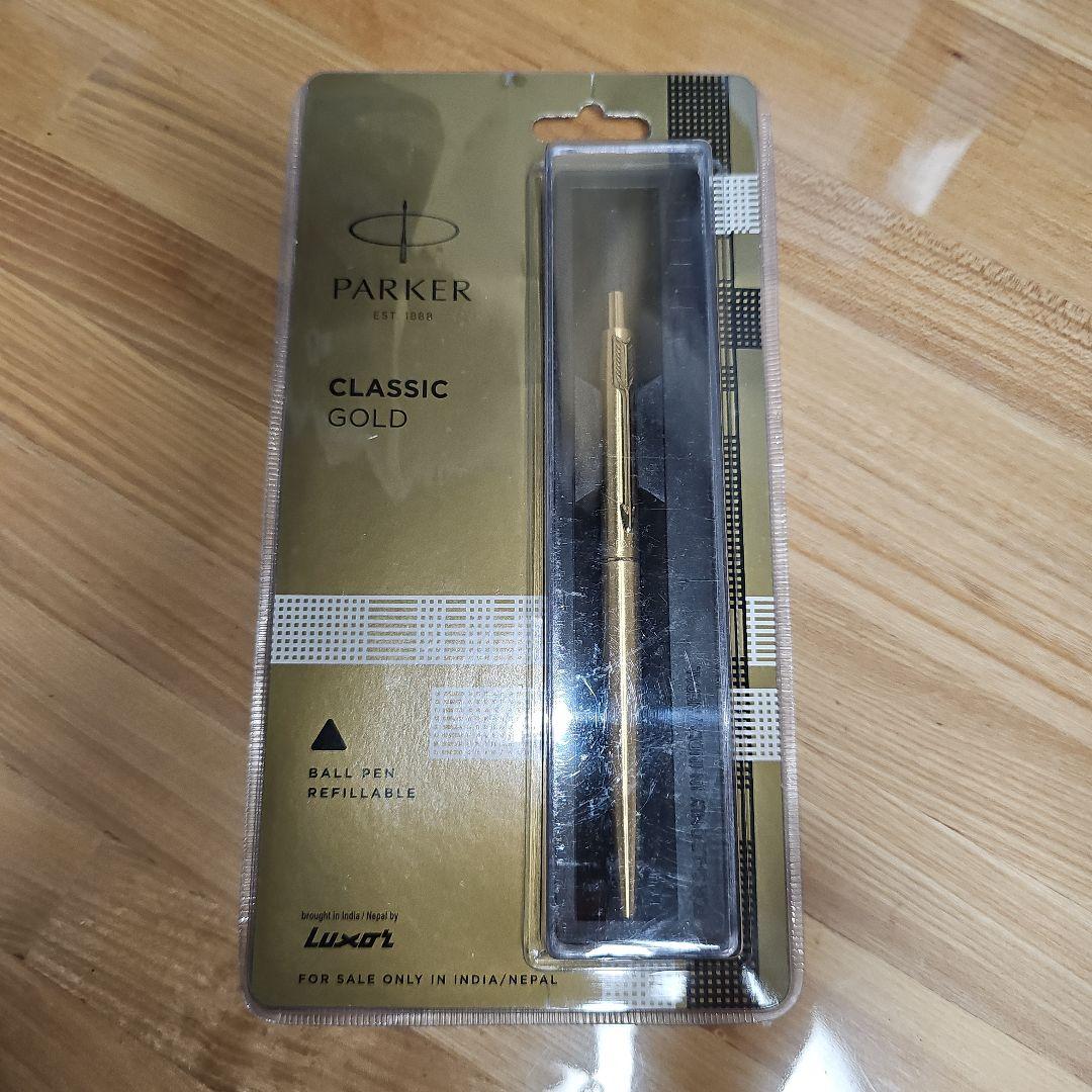 Parker クラシックゴールド GTボールペン ブラックインク 中字 金メッキ