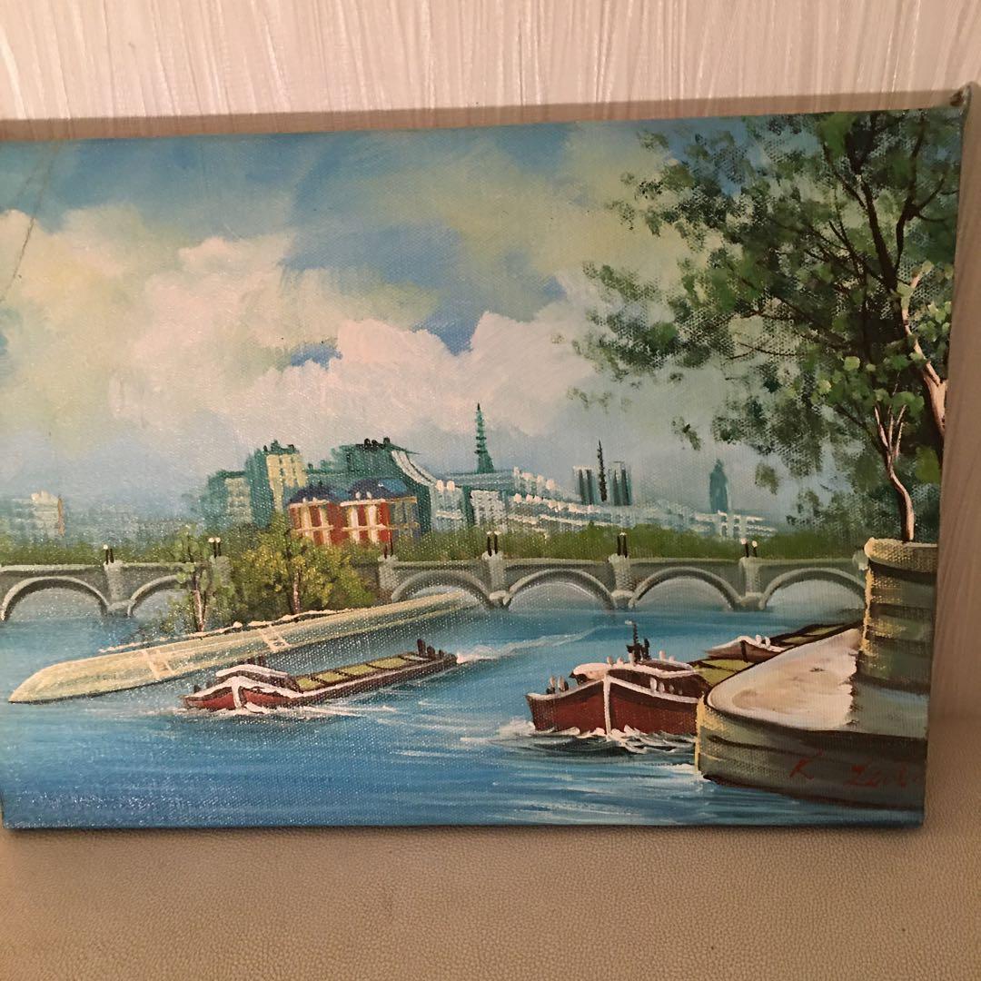 油絵手描き作品4号作品