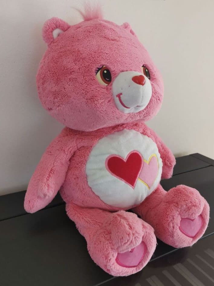 ☆新品・未使用☆ケアベア ぬいぐるみ ふわふわ ラブアロット ハート