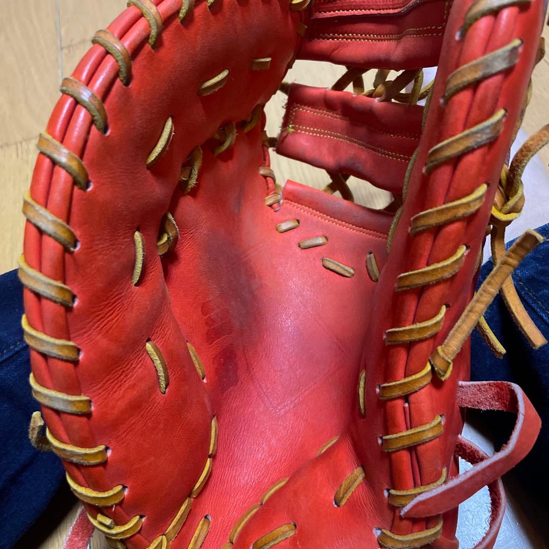 玉澤オレンジ レザー 硬式野球グローブ