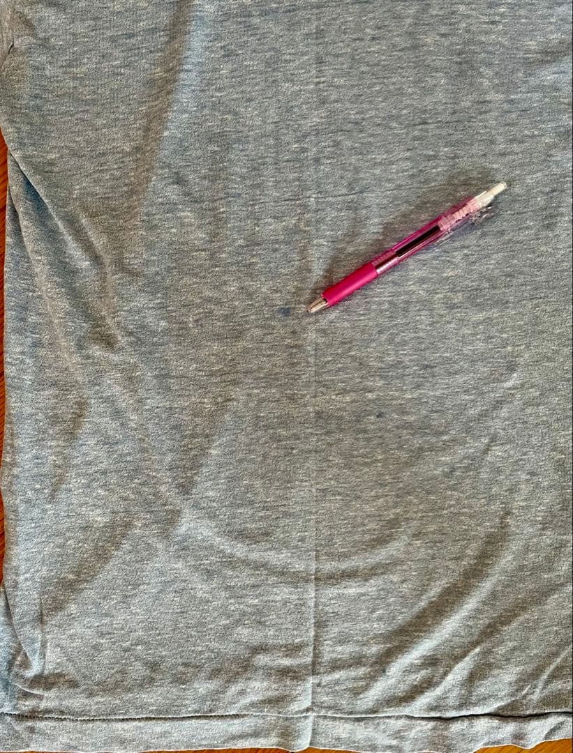 80's チャンピオン USCGA 染み込プリント 水色霜降り Teeシャツ実物