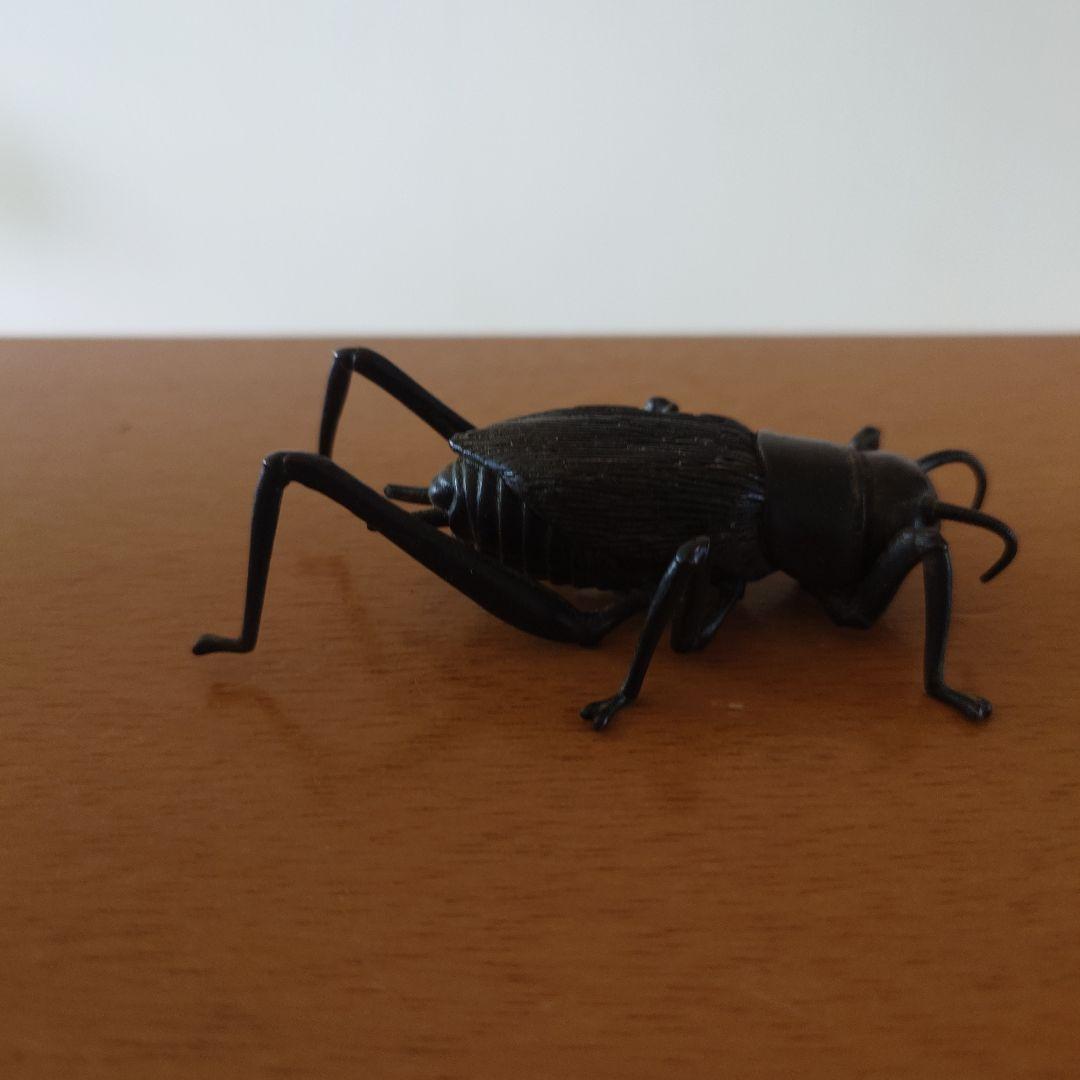 銅製　蟋蟀　こおろぎ　自在安の介　在銘