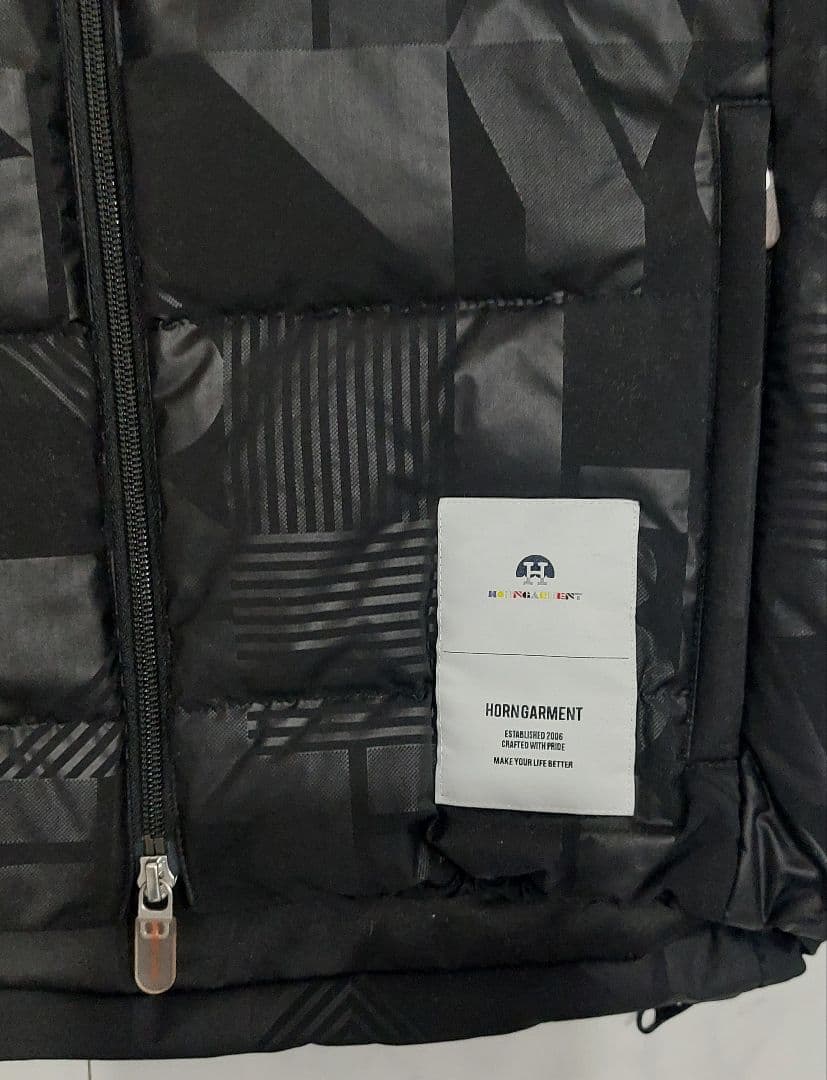 ホーンガーメント　ダウンベスト　ゴルフ　メンズ　ブラック　46