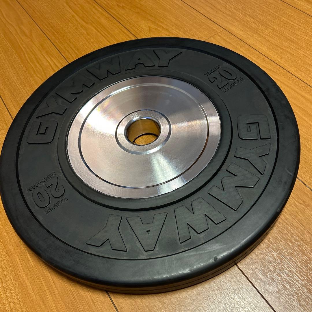①GYMWAY ジムウェイ 20㎏ 薄型プレート(②と個別に購入して下さい)