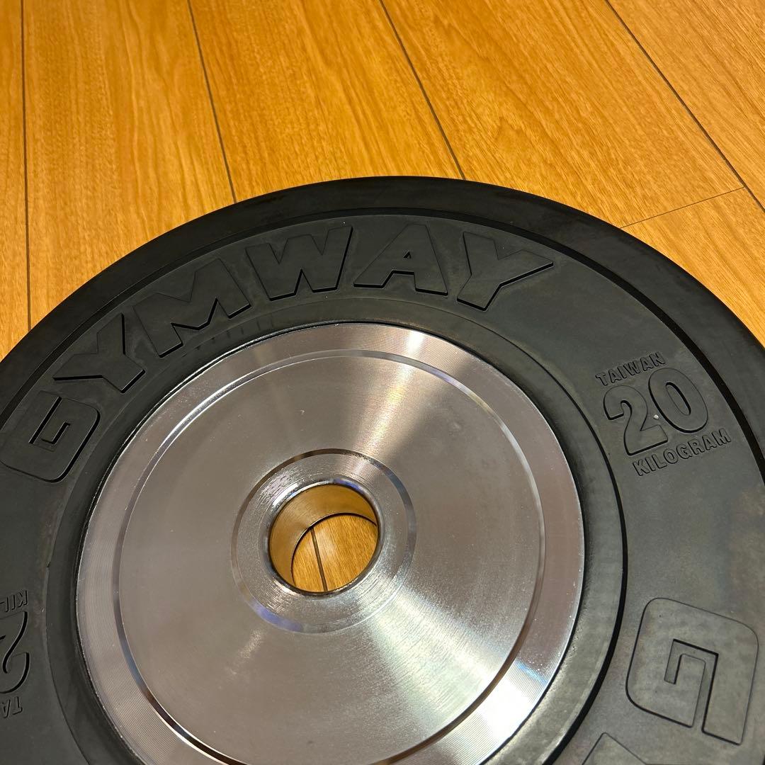 ①GYMWAY ジムウェイ 20㎏ 薄型プレート(②と個別に購入して下さい)