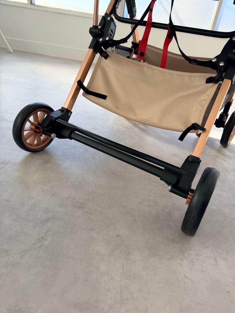 開封済　未使用　ハウンドトゥース柄 ペットカート　分離式　アルミ 20kg小型犬