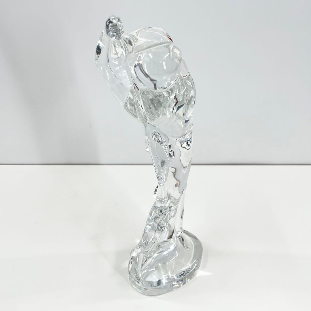 美品 Bacarat バカラ フィギュリン ゴルファースィングショット オブジェ