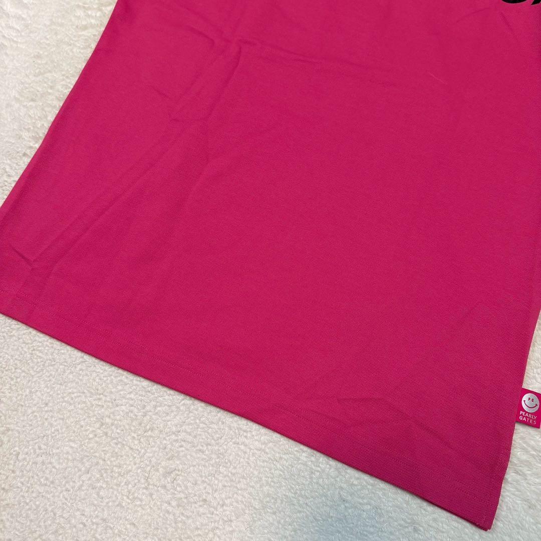 新品 size6 パーリーゲイツ ポロシャツ ロゴ ゴルフウェア 大きいサイズ