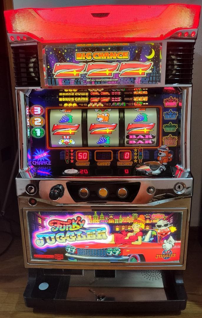 【パチスロ実機】北電子★ファンキージャグラー【オートプレイ付不要機付】