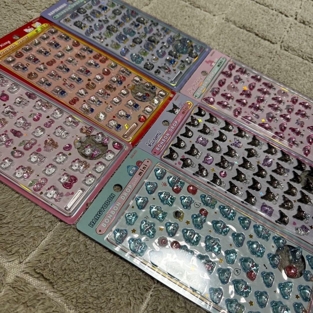 【正規品】ボンボンドロップシールサンリオミニ ボンドロ6枚セット