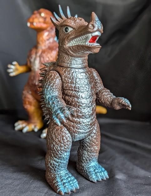 逆襲ゴジラ（Ｍ１号）＆アンギラス（ブルマァク）ソフビフィギュア２体セット