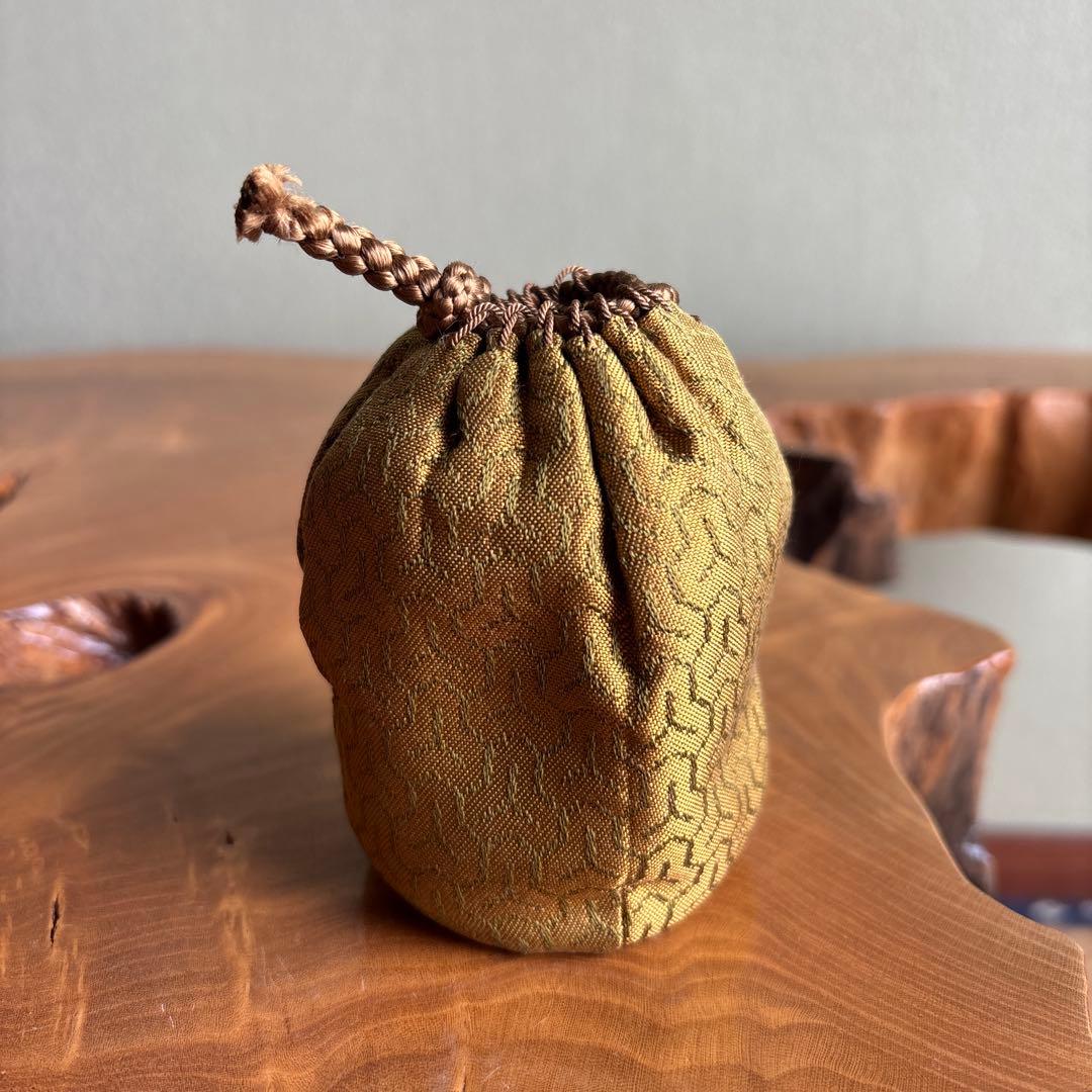 模唐澤茶入 笹田有祥造 茶道具 共箱 仕覆付き