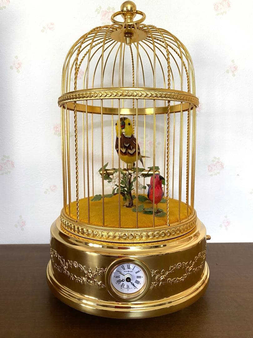 リュージュ社シンギングバード　オルゴール時計