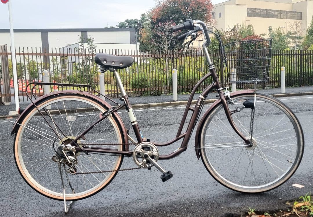 オ-トライト自転車6速シマノカゴ付き